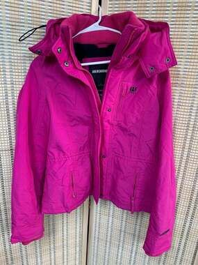 Abercrombie & Fitch All Season Weather Warrior Jacket Coat large Runs Small